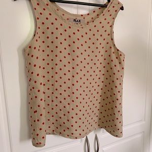 Flax Polka Dot Tank Top